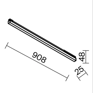 Уличный трековый светильник Outdoor O-TR02-1-S-24WB4K