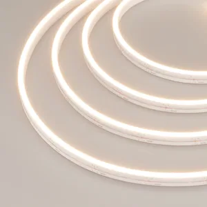 Лента герметичная MOONLIGHT-SIDE-A120-06x12mm 24V Warm3000 (9.6 W/m, IP65, 5m, wire x2) (Arlight, Вывод прямой, 3 года)