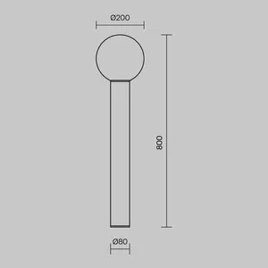 Ландшафтный светильник Outdoor O598FL-01B
