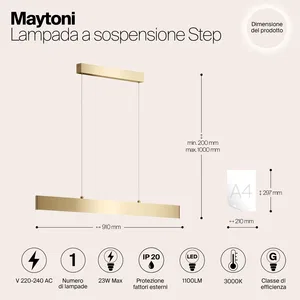 Подвесной светильник Maytoni P010PL-L23G3K