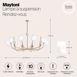 Подвесной светильник Maytoni MOD109PL-10BS