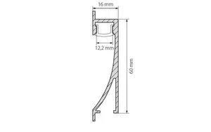 Профиль с экраном ALU-WALL-US-2000 ANOD+FROST (Arlight, Алюминий)