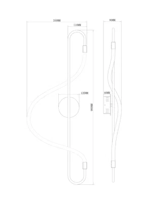 Настенный светильник (бра) Freya FR6059WL-L28BS