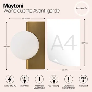 Настенный светильник (бра) Maytoni MOD324WL-01BS