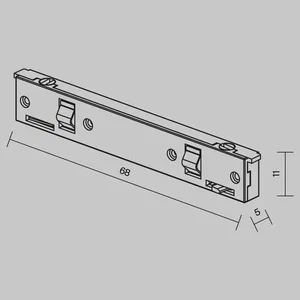 Комплектующие для систем освещения с токоведущими элементами Technical TRA184IPC-1B