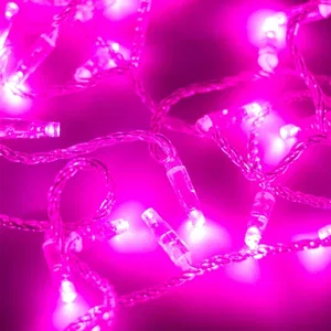 Светодиодная гирлянда ARD-STRING-CLASSIC-10000-CLEAR-100LED-FLASH PINK (230V, 7W) (Ardecoled, IP65, 1 год)