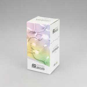 Светодиодная гирлянда ARD-STRING-CLASSIC-10000-WHITE-100LED-MILK-SYNC RGB (230V, 6.5W) (Ardecoled, IP65, 1 год)