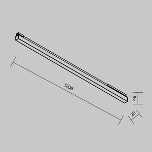 Уличный трековый светильник Outdoor O-TR02-1-S-30WB4K