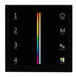 Панель Sens SMART-P55-MULTI Black (3V, 4 зоны, 2.4G) (Arlight, IP20 Пластик, 5 лет)
