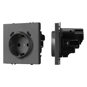 Механизм розетки с USB зарядкой SCT-NOBE-MUCC-SFPL-GR (230V, 16A) (Arlight, -)