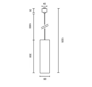 Трековый подвесной светильник Technical TR025-1-GU10-W