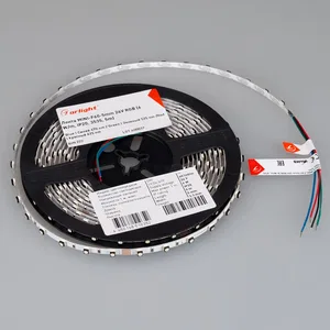 Лента MINI-F60-5mm 24V RGB (6 W/m, IP20, 3535, 5m) (Arlight, узкая)