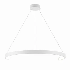 Люстра LED подвесная дуга D50CM цвет белый  "ПРИХОЖАЯ стиль Современный" 4К