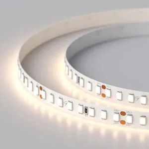 Лента RT-A160-8mm 24V Warm3500 (12 W/m, IP20, 2835, 5m) (Arlight, высок.эфф.150 лм/Вт)