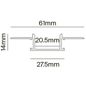 Профиль Led Strip ALM011S-2M