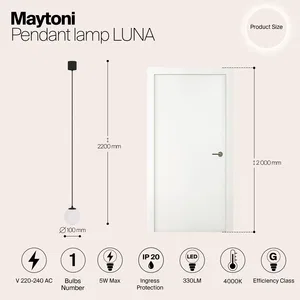 Подвесной светильник Maytoni P039PL-5W4K-10-B