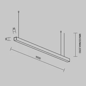 Линейный светильник Technical LL312004