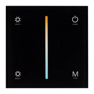 Панель SMART-P21-MIX-G-IN Black (12-24V, 4x3A, Sens, 2.4G) (Arlight, IP20 Пластик, 5 лет)