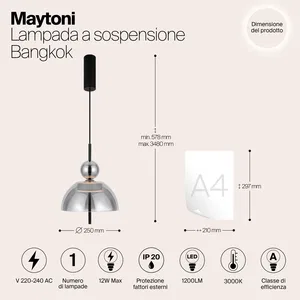Подвесной светильник Maytoni MOD185PL-L6B3K4