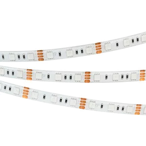Лента MINI-F60-5mm 24V RGB (6 W/m, IP20, 3535, 5m) (Arlight, узкая)