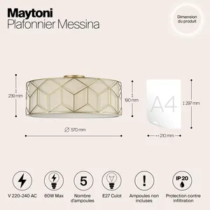 Потолочный светильник Maytoni H223-PL-05-G