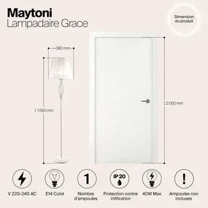 Напольный светильник (торшер) Maytoni ARM247-11-G