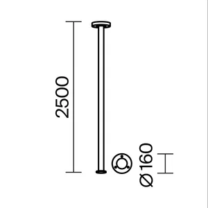 Садово-парковый светильник Outdoor O529FL-L30B3K