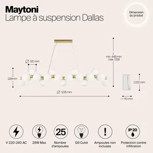 Подвесной светильник Maytoni MOD547PL-25BS