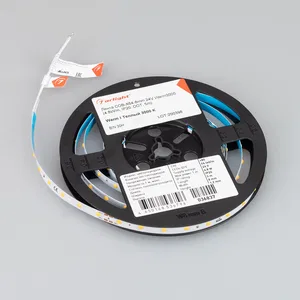 Лента COB-X64-8mm 24V Warm3000 (4.8 W/m, IP20, DOT, 5m) (Arlight, Открытый)
