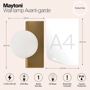Настенный светильник (бра) Maytoni MOD324WL-01BS