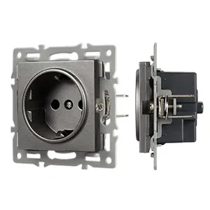 Механизм электрической розетки SCT-MEU1-PL-GR (250V, 16A) (Arlight, -)