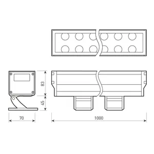 Светодиодный прожектор AR-LINE-1000XL-54W-230V Day (Grey, 30 deg) (Arlight, Закрытый)