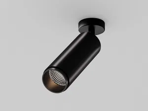 Накладной светильник HOKASU Tube ON Zoom (85-160/ral9003 – 20w/5098/12-50deg)