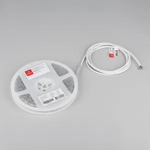 Лента герметичная RTW-PU-B60-12.5mm 24V RGB (14.4 W/m, IP68, Wire 2m, 5m) (Arlight, -)