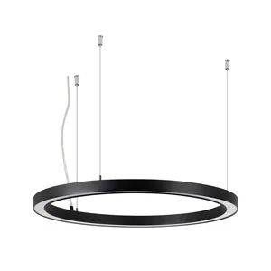 Светильник SP-CIRCLE-HANG-O3535-D600-35W Warm3000 (RAL9005, 120 deg, 230V) IP40 LED (Arlight, Алюминий)