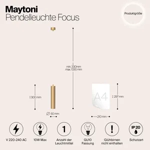 Подвесной светильник Maytoni P075PL-01W