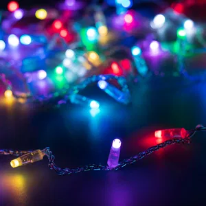 Светодиодная гирлянда ARD-STRING-CLASSIC-20000-CLEAR-200LED-SYNC RGB (230V, 13W) (Ardecoled, IP65, 1 год)