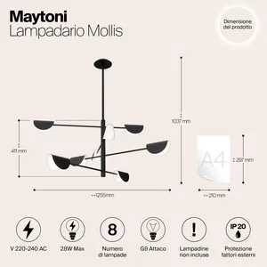 Подвесной светильник Maytoni MOD126PL-08B