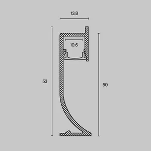 Профиль Led Strip ALM-5314-B-2M