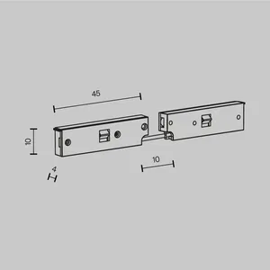 Комплектующие для систем освещения с токоведущими элементами Technical TRA184CPC-1B-3
