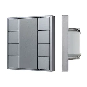 INTELLIGENT ARLIGHT Кнопочная панель DALI-201-23-8K-D2-IN Silver (BUS, Frame) (IARL, IP20 Металл, 3 года)
