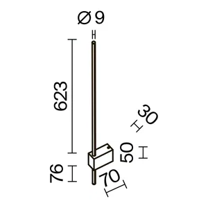 Настенный светильник (бра) Maytoni C070WL-L6GB3K