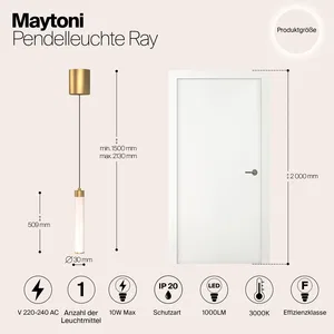 Подвесной светильник Maytoni P022PL-L10MG3K