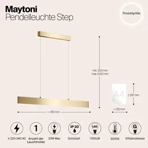 Подвесной светильник Maytoni P010PL-L23G3K
