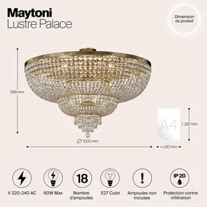 Потолочный светильник Maytoni DIA890-CL-18-G
