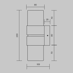 Настенный светильник (бра) Maytoni MOD505WL-L12BS3K