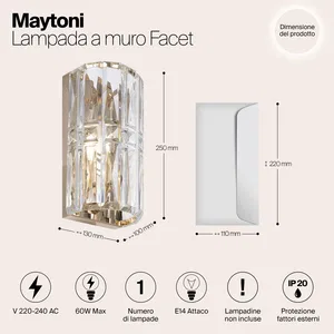 Настенный светильник (бра) Maytoni MOD094WL-01G