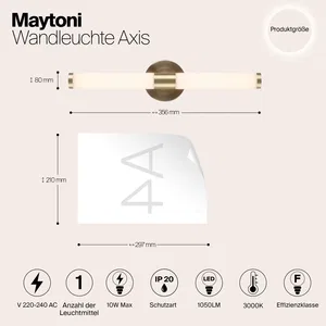 Настенный светильник (бра) Maytoni MOD106WL-L10G3K