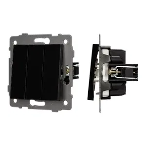 Механизм выключателя трехклавишный непроходной SWT-MK03-PL-BK-V (250V, 10A) (Arlight, -)