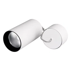 Светильник подвесной SP-POLO-R85-2-15W Warm White 40deg (White, Black Ring) (Arlight, IP20 Металл, 3 года)